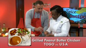 Calabash Nutmeg and Peanut butter sauce introduced by Nina Sodji on Spice and Recipe with Mike DiGiacomo