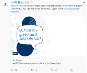 Green card replacement