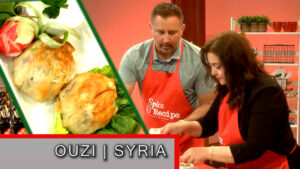 Ouzi Syrian Style prepared in the studio of Spice and Recipe with Rana Maz and Mike DiGiacomo