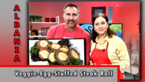 Veggie-Egg-Stuffed Steak Roll